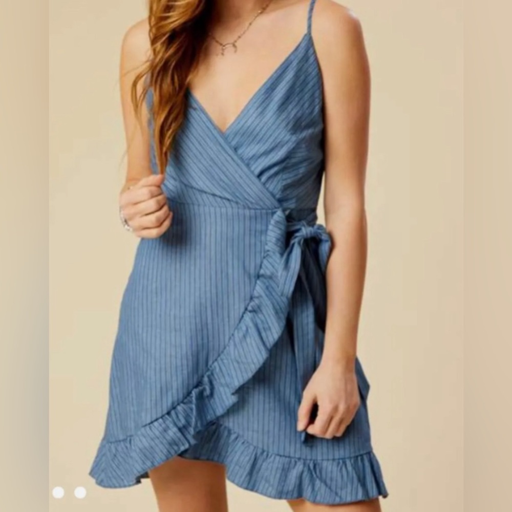 Faux wrap Altar’d State mini dress size XS